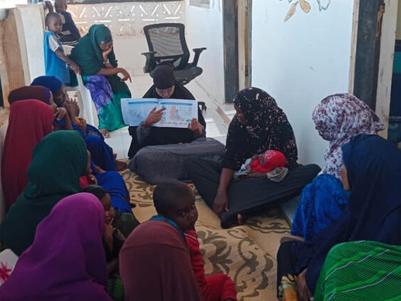 A group of women attending a workshop