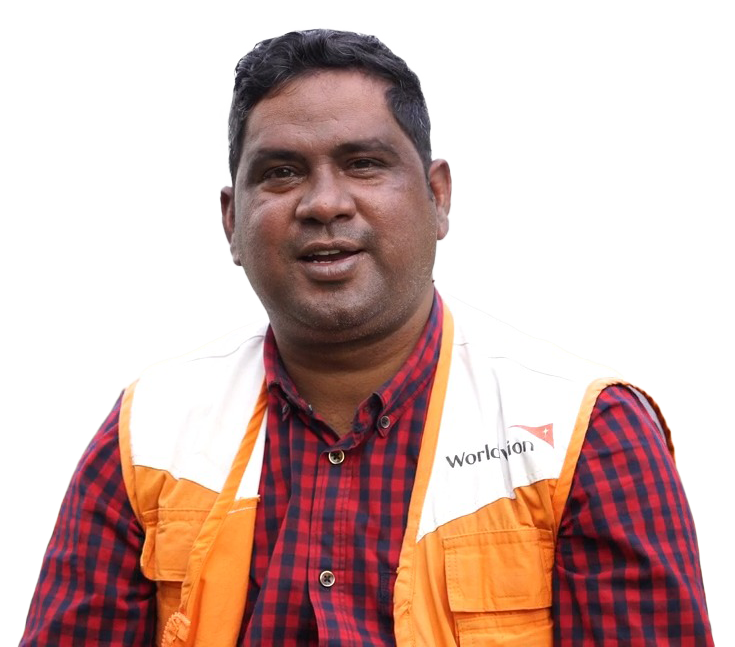 A World Vision Bangladesh team member