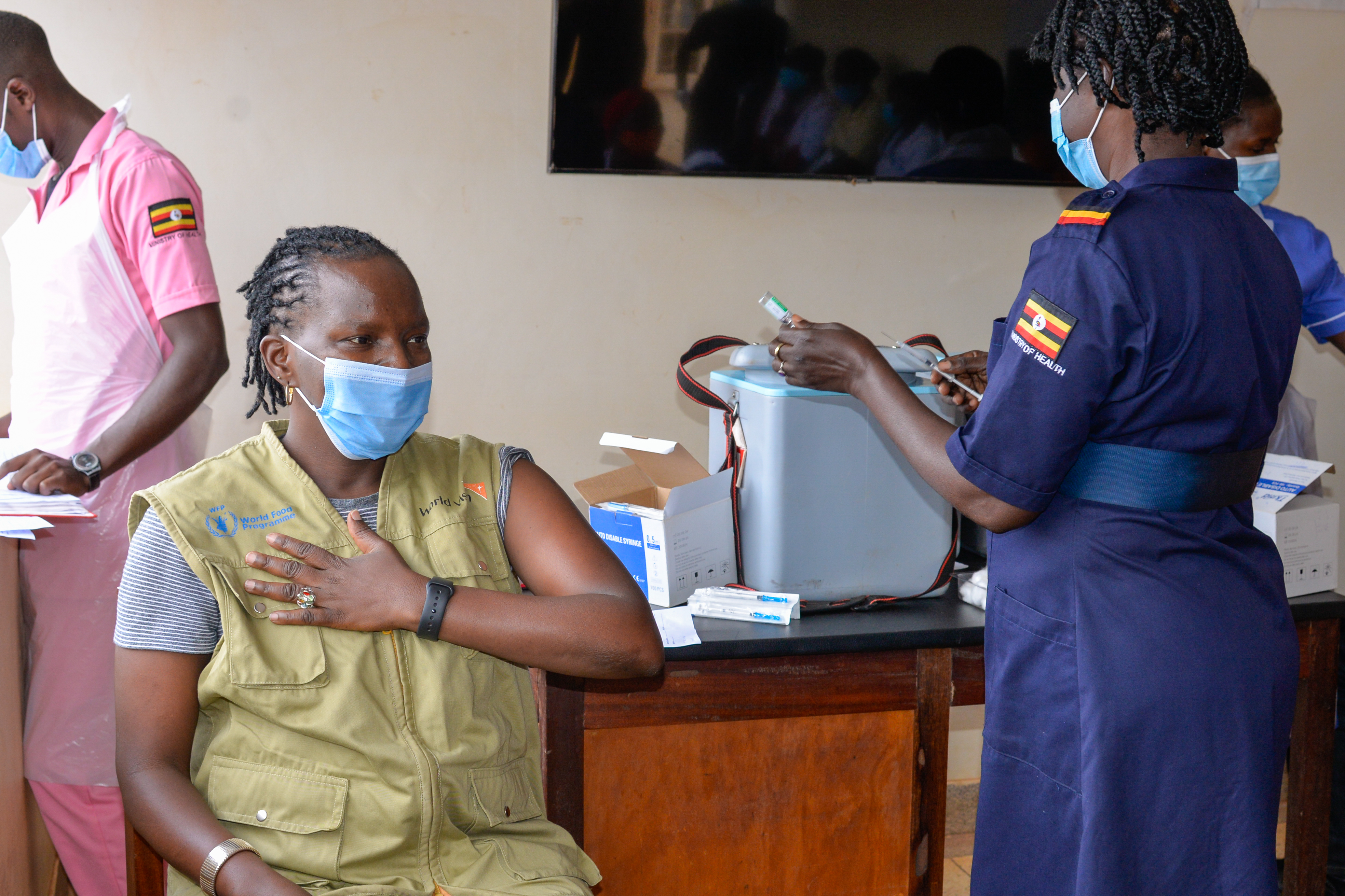 On 30th April, Over 20 World Vision Uganda staff in the Refugee Response took their first dose of the COVID-19 Vaccine in Yumbe, Northern Uganda.