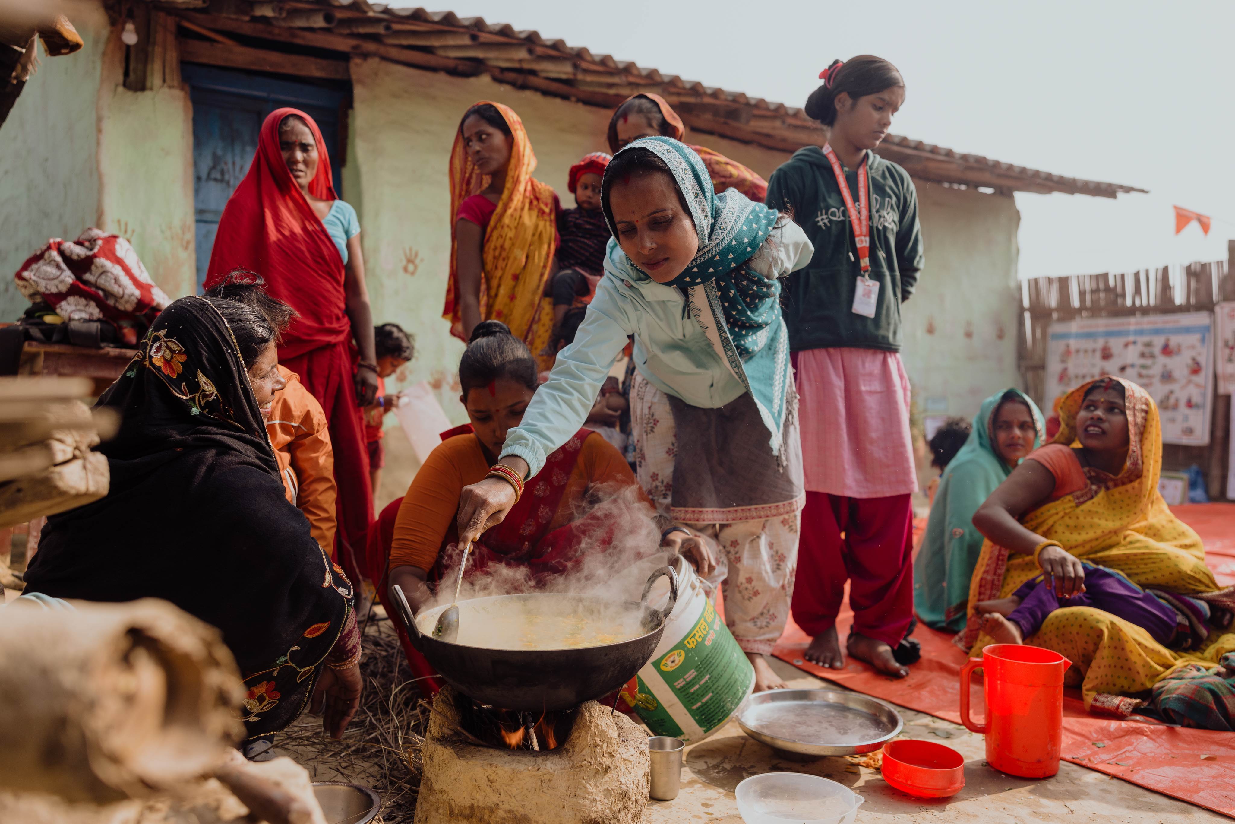 Ladies taking part in nutrition sessions