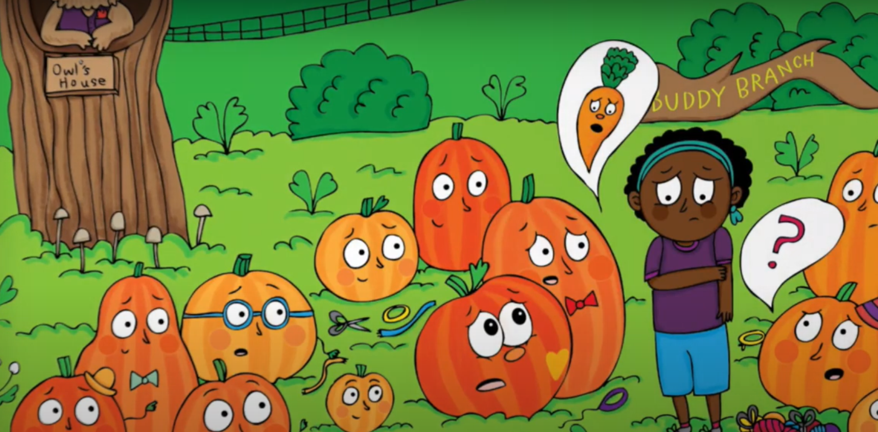 Pumpkin heroes cartoon