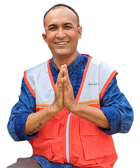 A World Vision Nepal team member