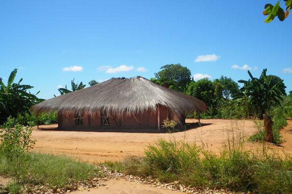 A typical dwelling in Mozambique