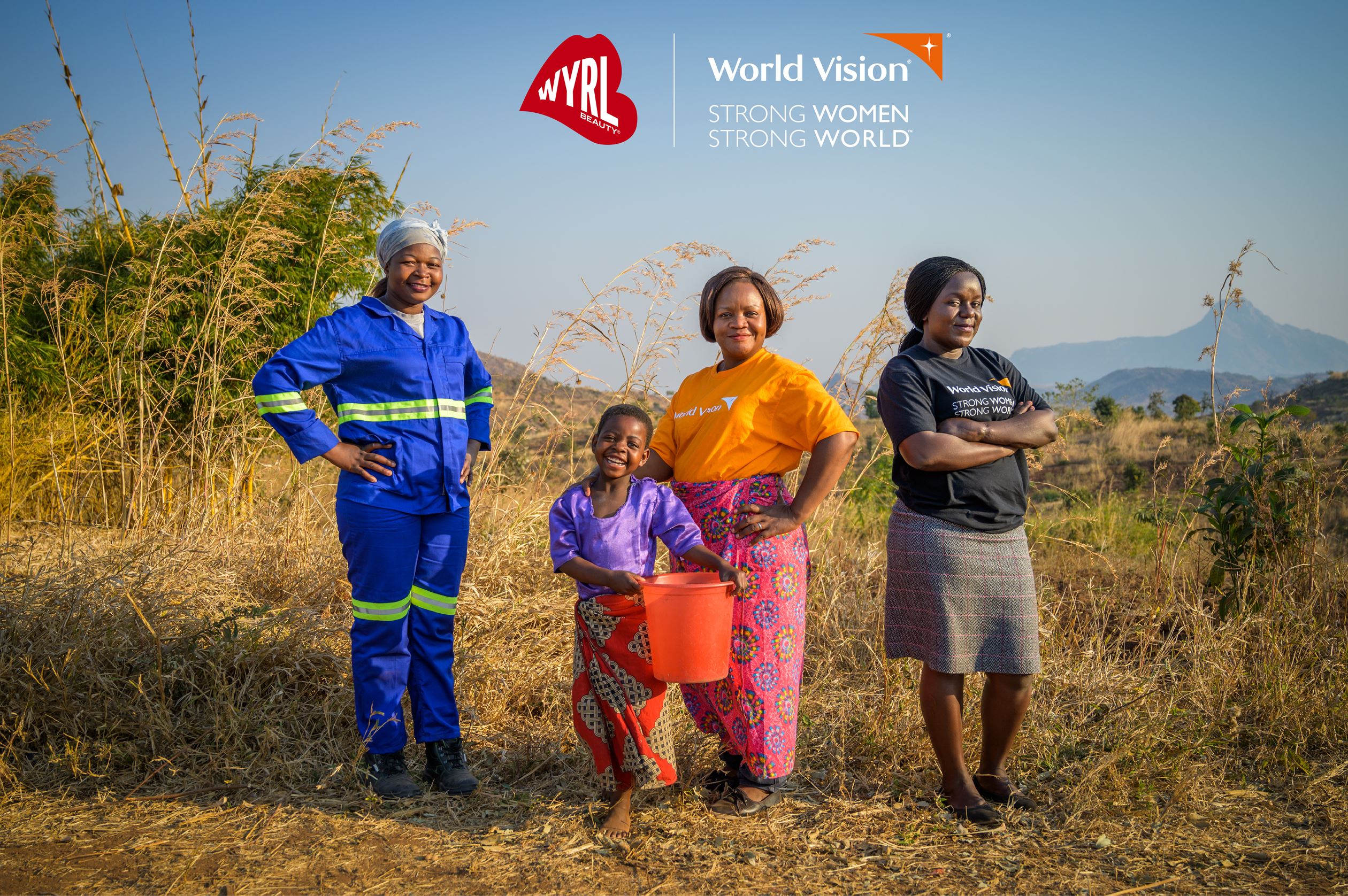 Ireen, 8, is surrounded by women role models: World Vision Malawi staff who want to help make her life better.