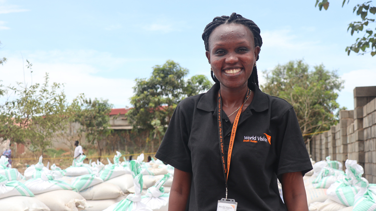 Emilienne helps vulnerable families living in South Sudan