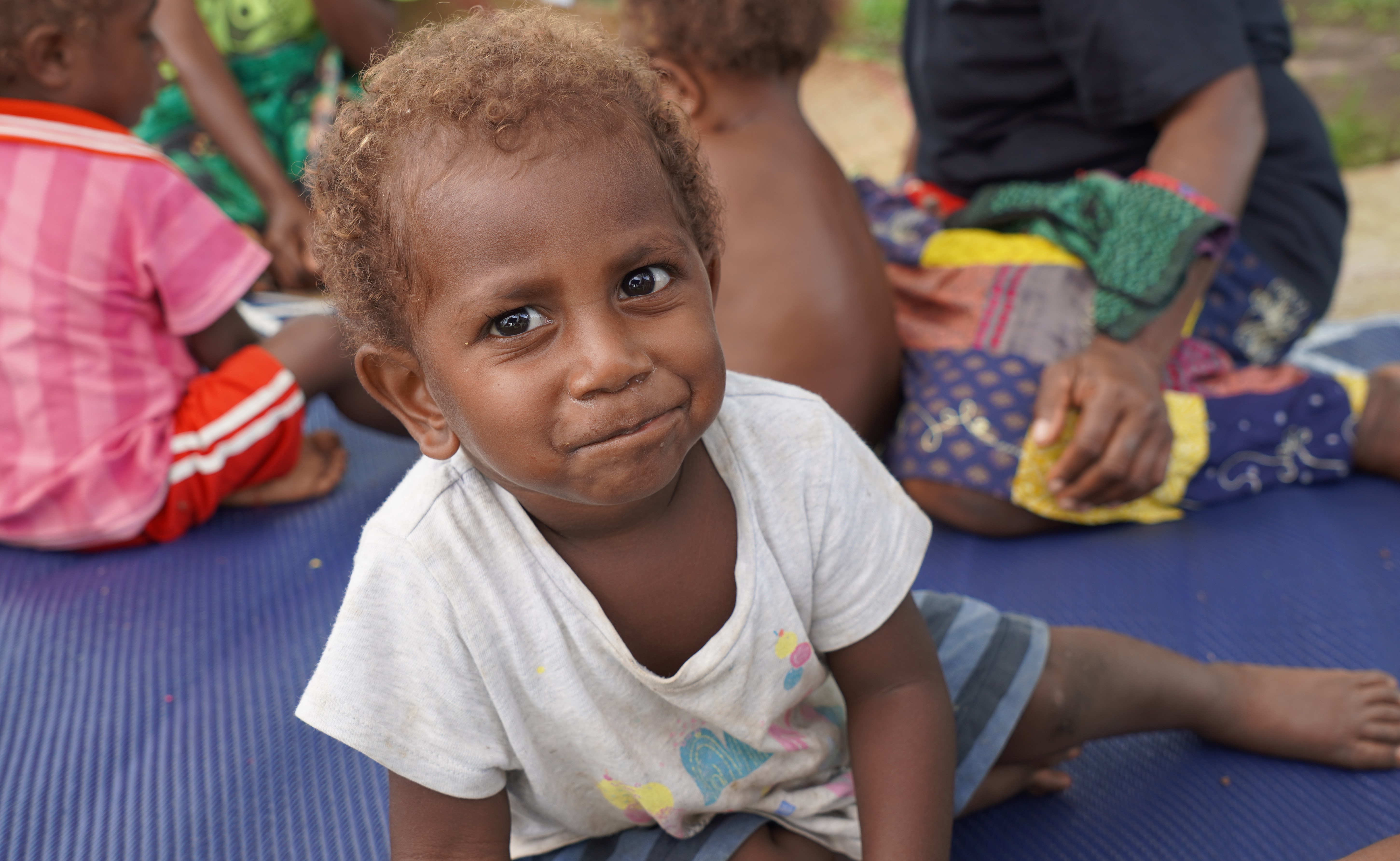 Eddie was one of the kids to join our first family friendly space in Tanna. 