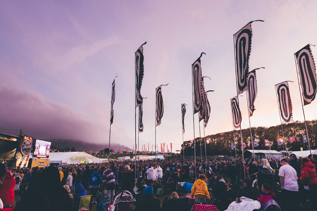 Crowd at Christian festival 