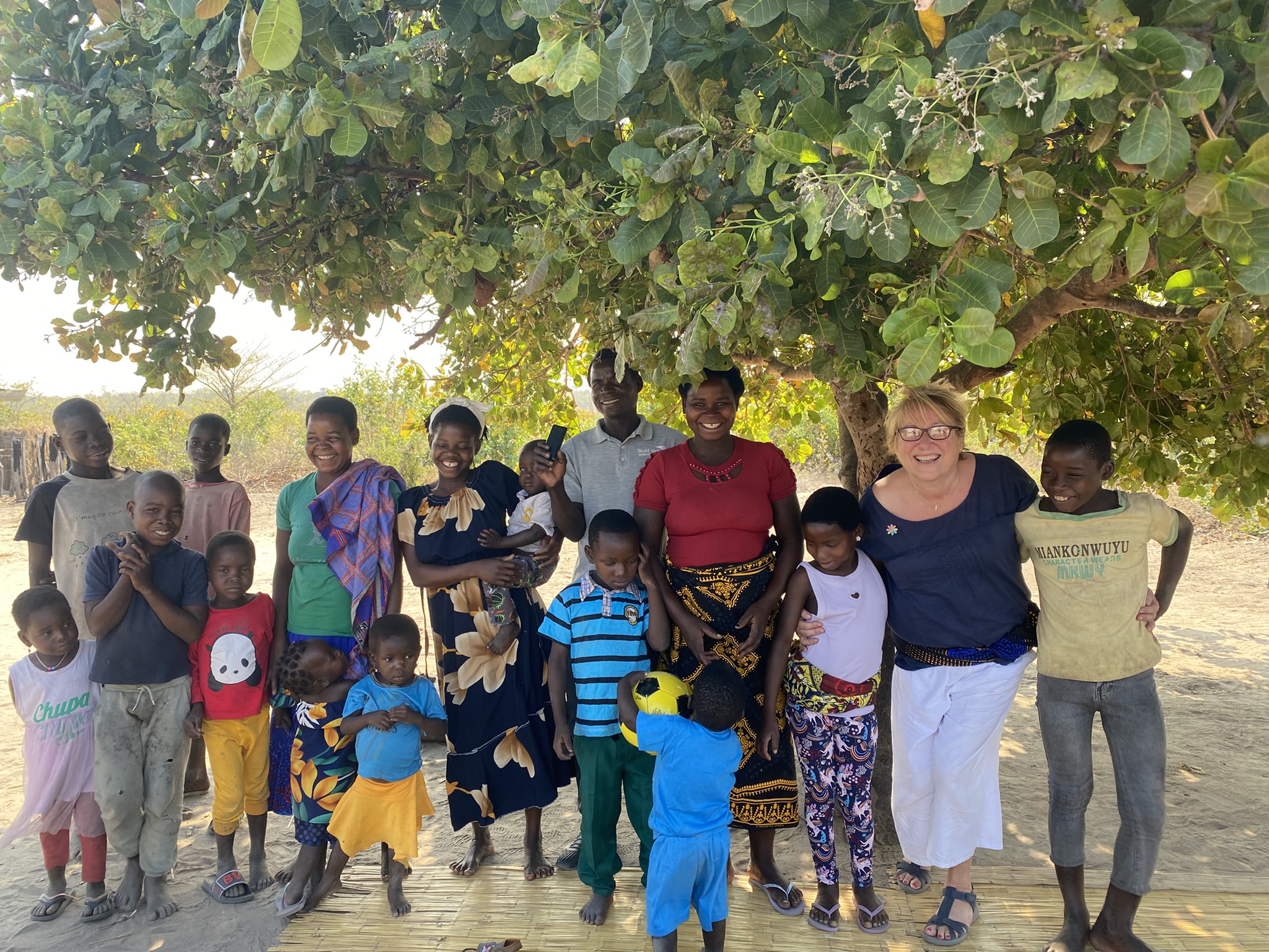 Janice, a Child Sponsor, meets her sponsored child and members of their community in Mozambique