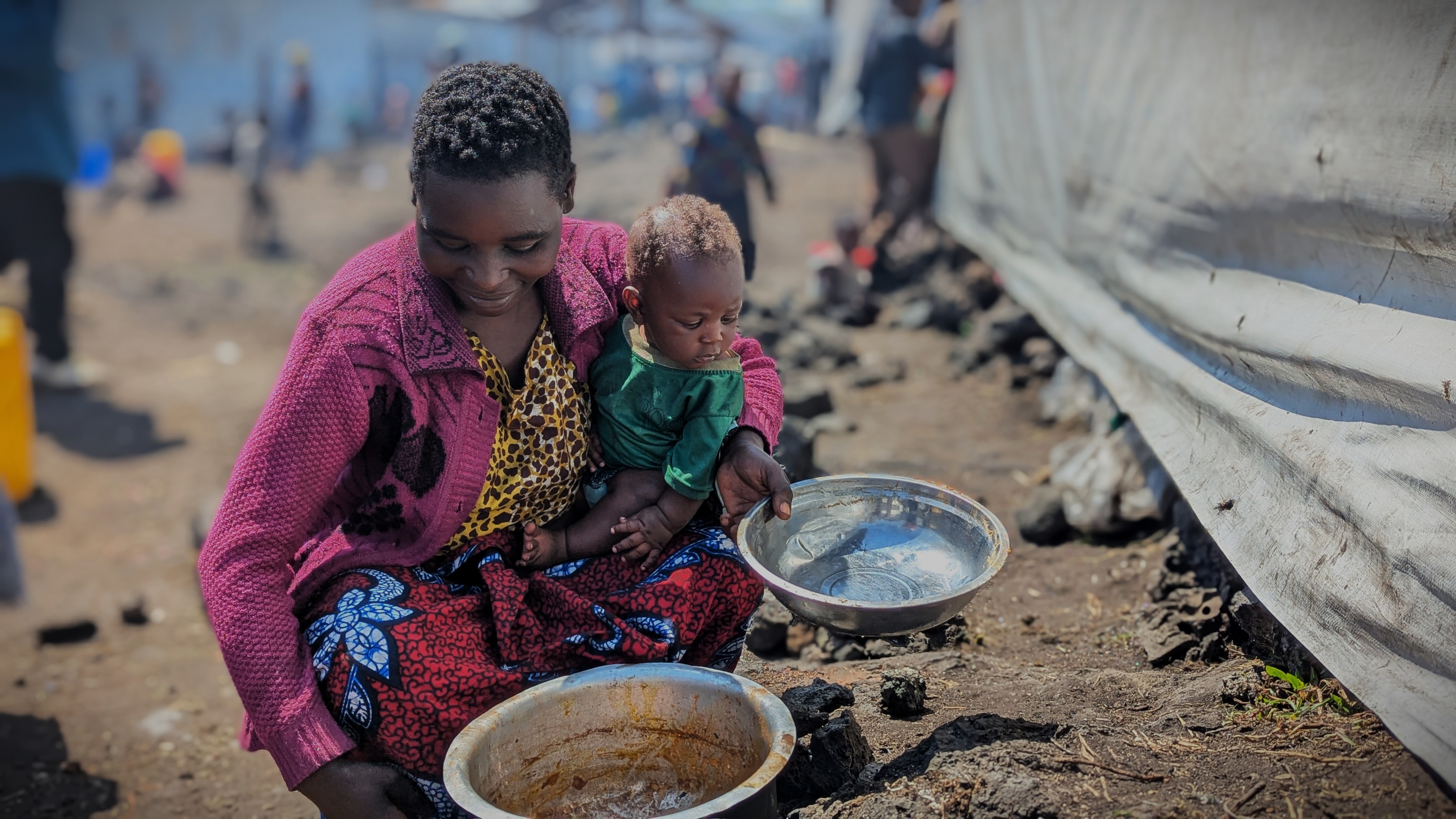 Charmante, displaced woman living in North Kivu in the DRC.