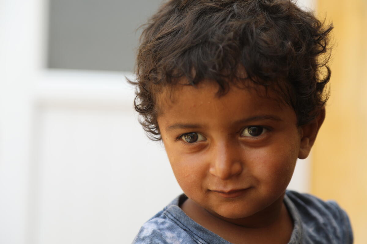 Picture of a small boy from Syria